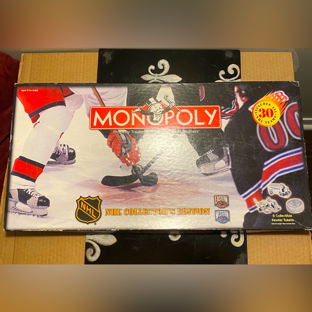 NHL 1999 Collector Edition Monopoly Board Game Vintage